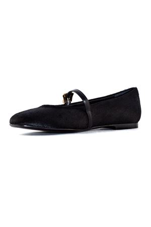 Black calf hair Grisal ballerina ROBERTO FESTA | GRISALNERO